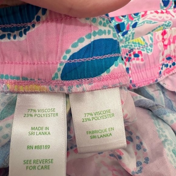 Lilly Pulitzer Katia Shorts in Chica Ticas Lilac Rose Size Large - Picture 5 of 11